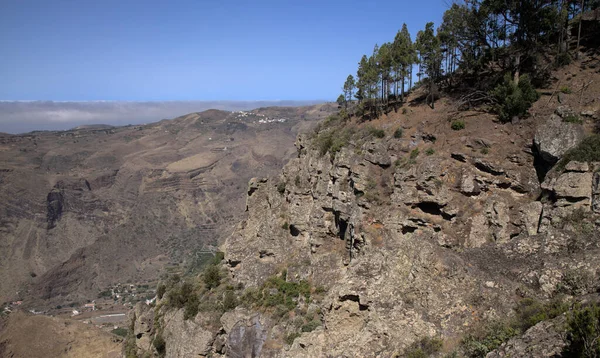 Gran Canaria Landschaften Entlang Der Inselüberquerung Las Palmas Puerto Las — Stockfoto