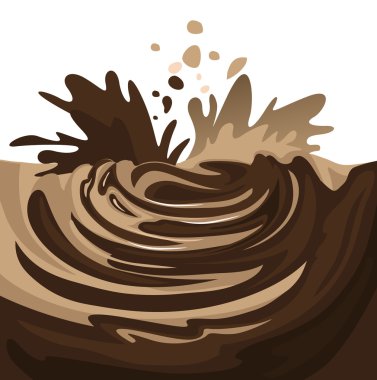 Chocolate splash clipart