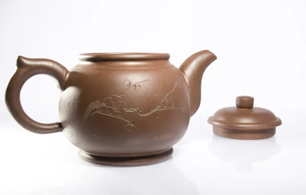 Klei theepot — Stockfoto