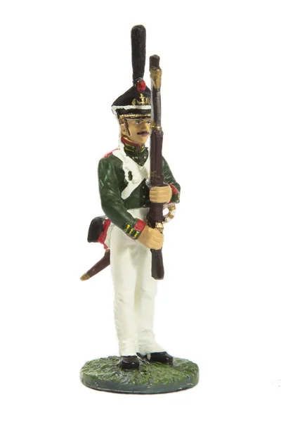 Toy soldier isolated on white — Stock Photo, Image