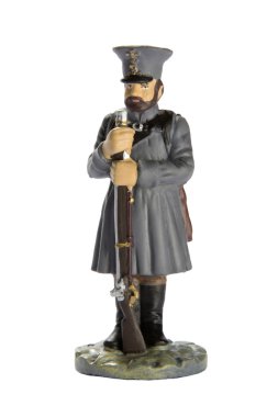 oyuncak asker beyaz zemin üzerine