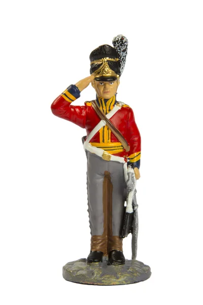 Toy soldier on a white background — Stock Photo, Image