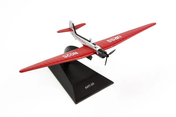 Modello aereo isolato su sfondo bianco — Foto Stock