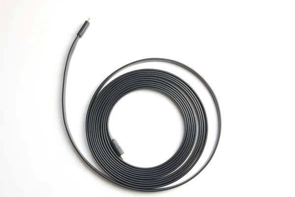 Kabel HDMI na bílém pozadí — Stock fotografie