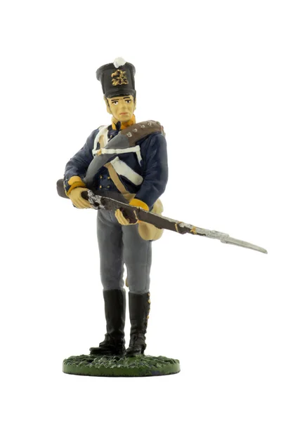 Mušketýr 11 (2. Slezské) liniový regiment pěchoty pruské armády, 1815 — Stock fotografie