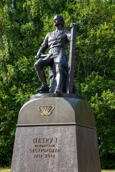 São Petersburgo Rússia Julho 2021 Monumento Pedro Magno Central Park — Fotografia de Stock