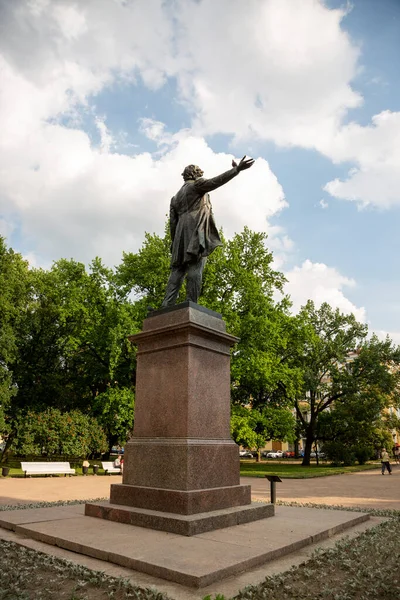 Saint Petersburg Russia July 2021 Monument Pushkin Arts Square Petersburg — Stock Photo, Image