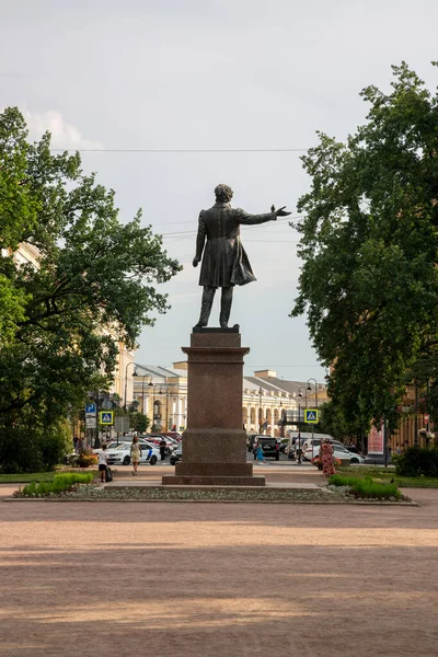 São Petersburgo Rússia Julho 2021 Monumento Pushkin Praça Das Artes — Fotografia de Stock