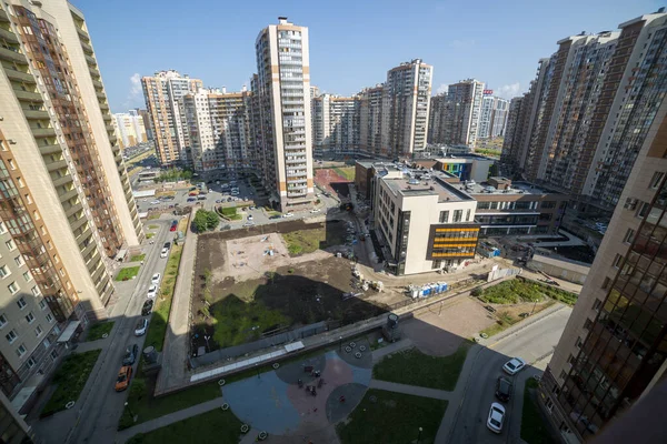 Petersburg Russia July 2021 View New Multi Storey Buildings Construction — Stock Photo, Image