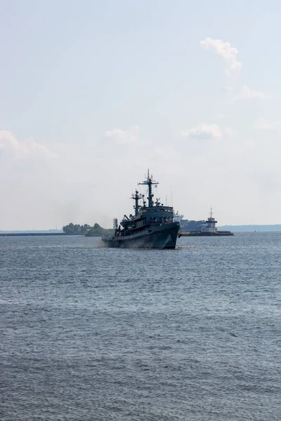São Petersburgo Rússia Julho 2021 Navio Bombeiros Golfo Finlândia Largo — Fotografia de Stock
