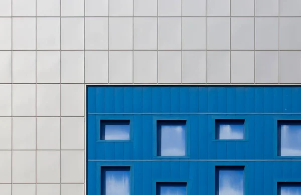 Fragment Multicolored Facade Modern House — Stock Photo, Image