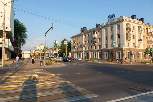Belgorod Oroszország Július 2021 Kilátás Grazhdanskiy Avenue Központjában Belgorod — Stock Fotó