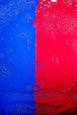 Hava kabarcıkları ile mavi arka plan