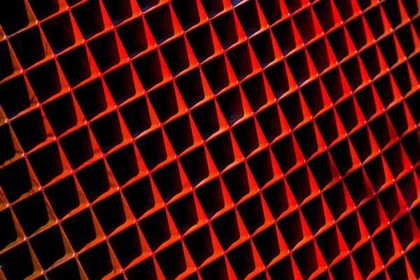 赤で抽象的な形状の幾何学的形状を持つ背景 — ストック写真