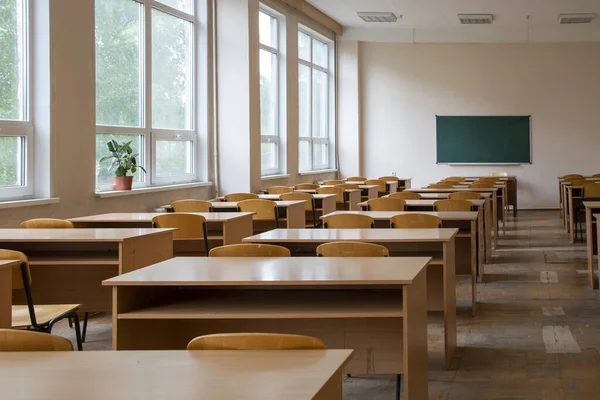 Détail Salle Classe Intérieure Avec Tableau Noir Sur Mur Images De Stock Libres De Droits