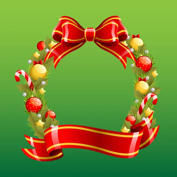 Corona de Navidad — Archivo Imágenes Vectoriales