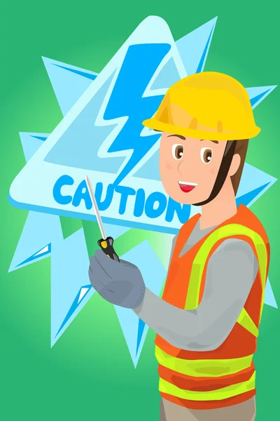 Electrician — Stock Vector