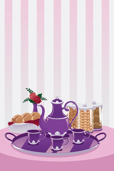 Teapot and cup — Stock Vector