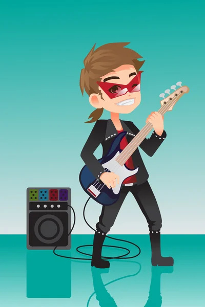 Rocker Kid — Image vectorielle