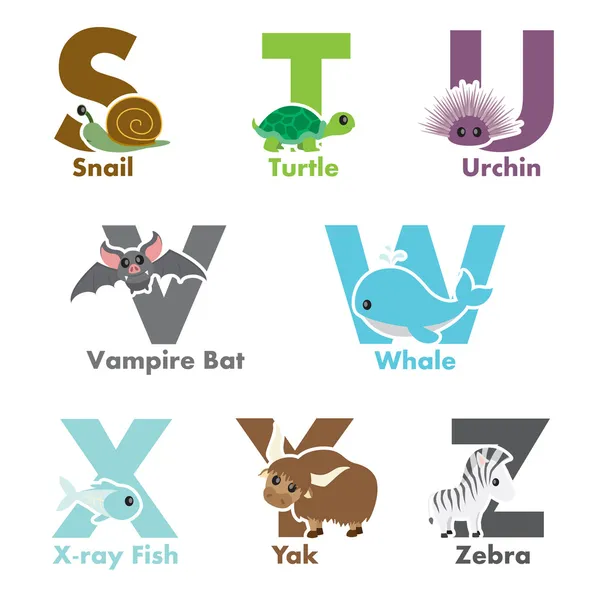Animal alphabet Vector Art Stock Images | Depositphotos