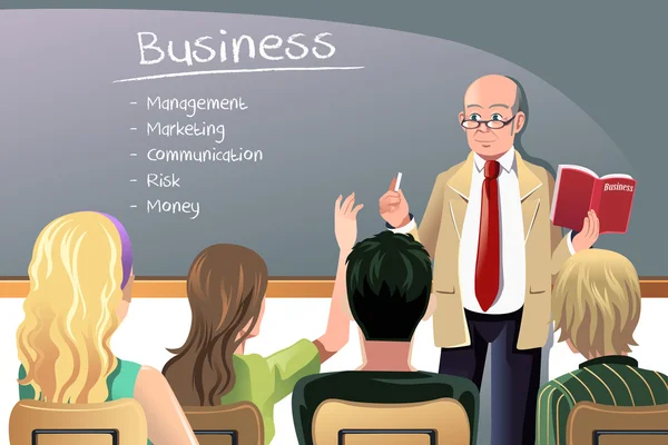 Professeur d'affaires — Image vectorielle