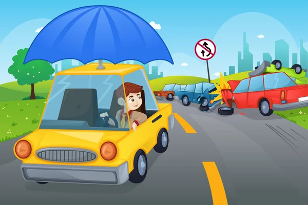 Car insurance concept Stock Illustration
