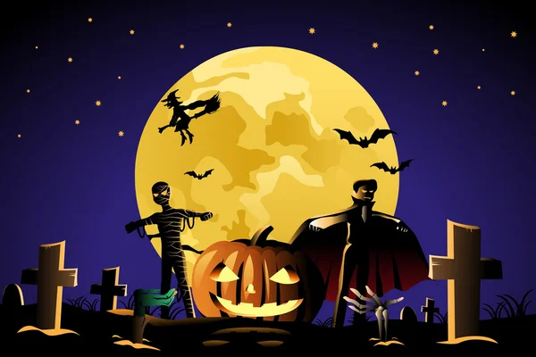 Halloween. — Vector de stock