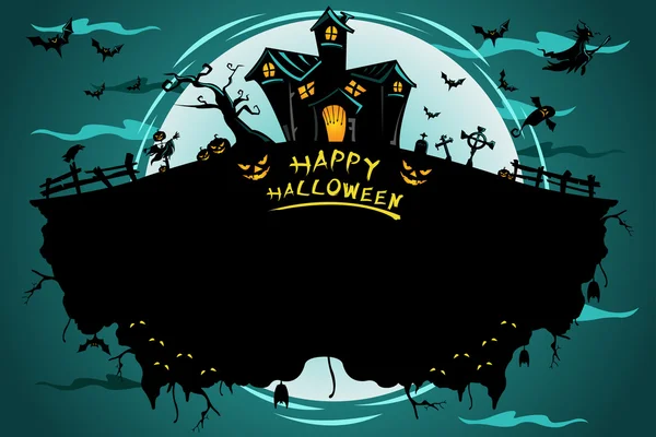 Cartaz de Halloween —  Vetores de Stock