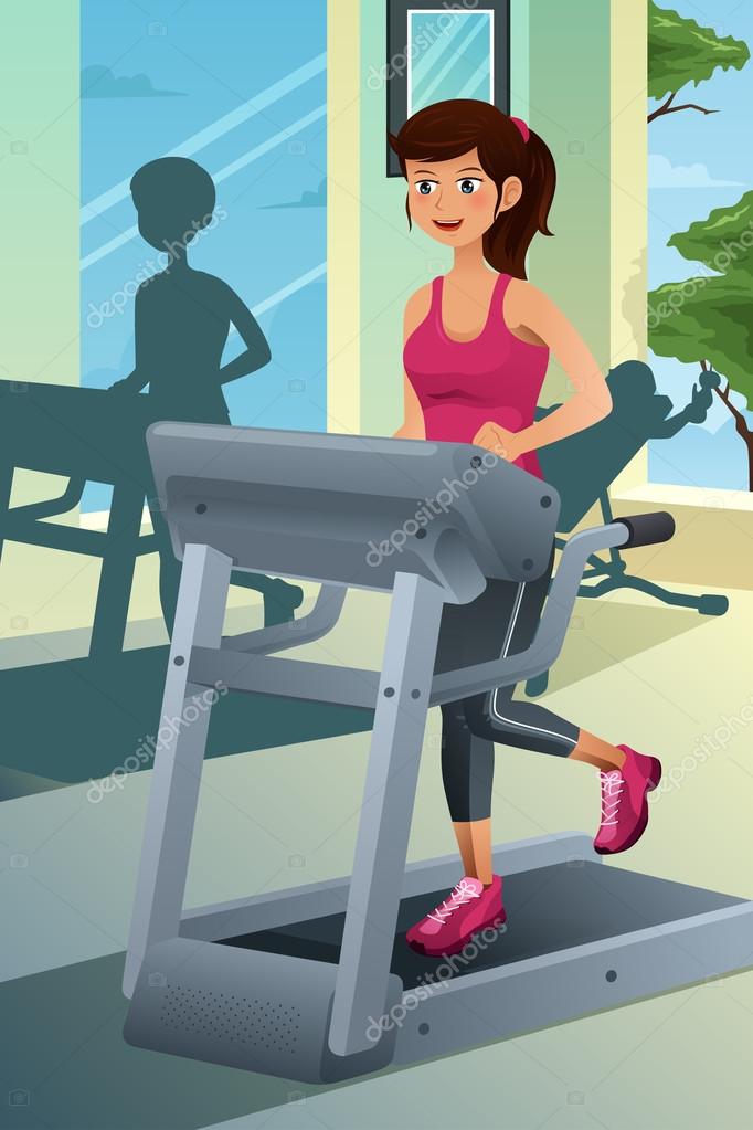 Resultado de imagen para joven en gimnasio dibujo