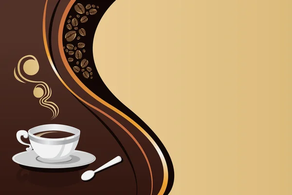 Kaffeetasse Hintergrund — Stockvektor