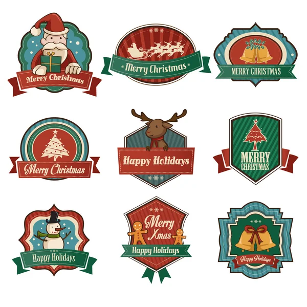 Iconos de Navidad — Vector de stock