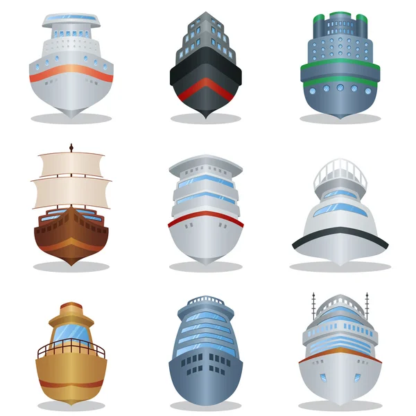 Iconos del buque — Archivo Imágenes Vectoriales