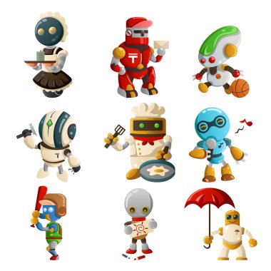 farklı şeyler yapıyor robotlar