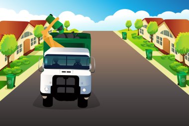 çöp kamyonu çöp toplama 