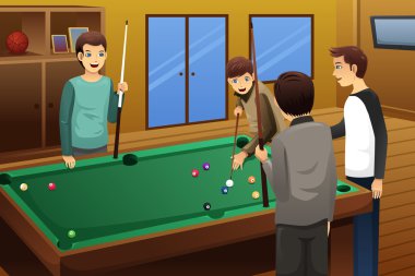 Gençler oyun Bilardo