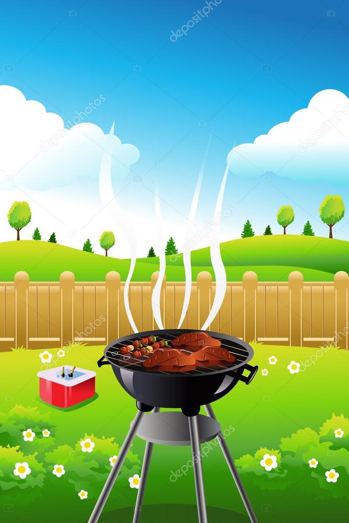 Barbeque party poster