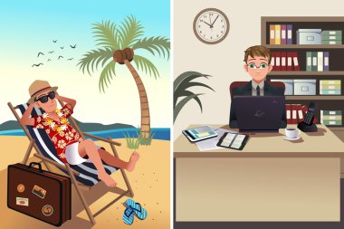 insanlar işe yarar ve tatil kavramı