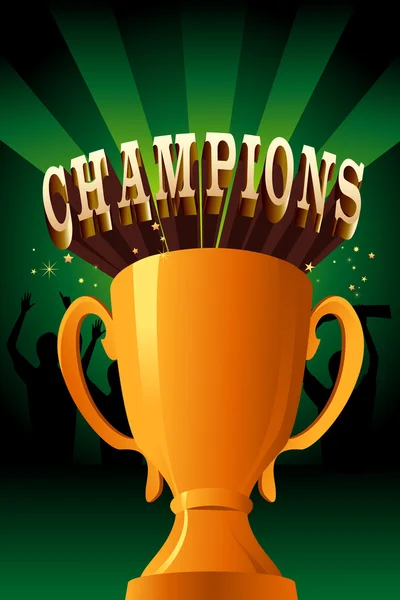 Champions poster — Stock Vector