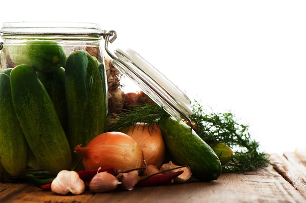 Glass of cucumber — Stock Photo, Image