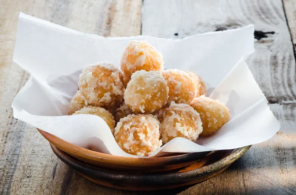 Gebratene Dessertbällchen — Stockfoto