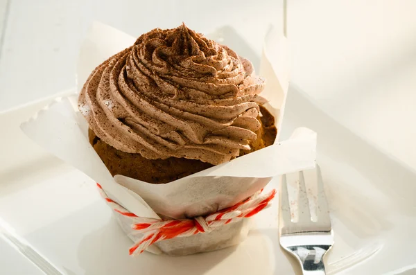 Chocolate cupcake — Stock Photo, Image