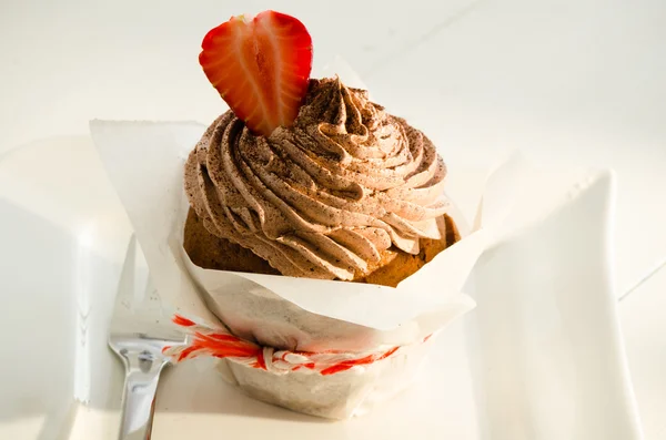 Chocolate cupcake — Stock Photo, Image