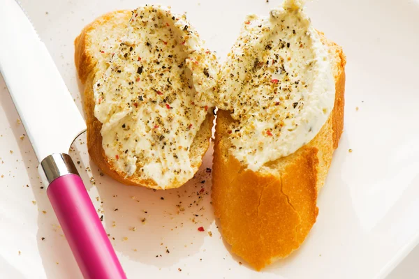 Chleb i ser — Zdjęcie stockowe