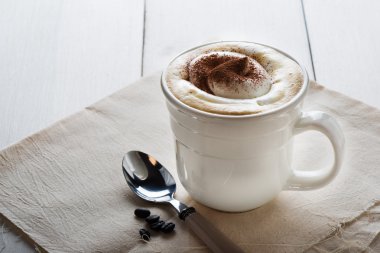 enfes köpüklü cappuccino kahve