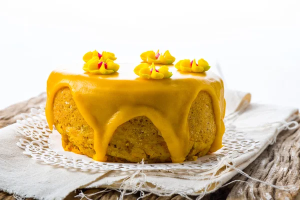 Zelfgemaakte wortel en amandel cake — Stockfoto