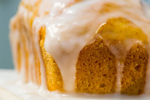 Glazed Pullman Sponge Cake — Stock Photo, Image