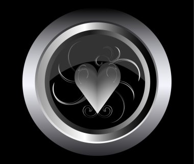 soyut ocağın üstünde siyah metal düğme