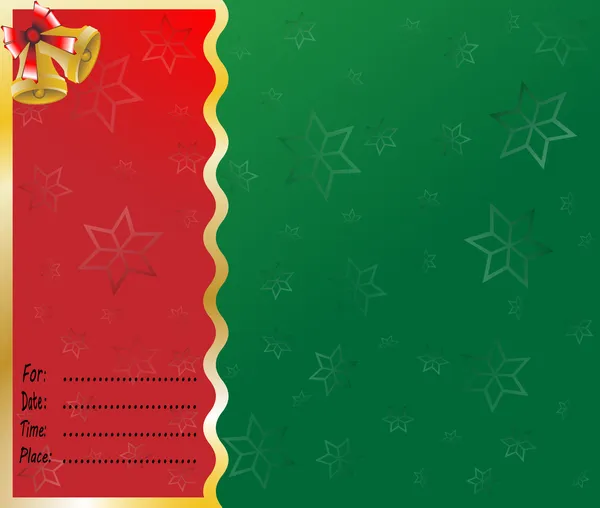Neşeli Noel kartı vektör çizim arka yazı — Stok Vektör