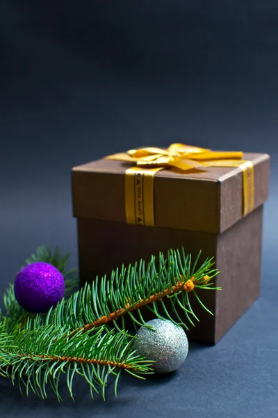 Caja de regalo de Navidad — Foto de Stock