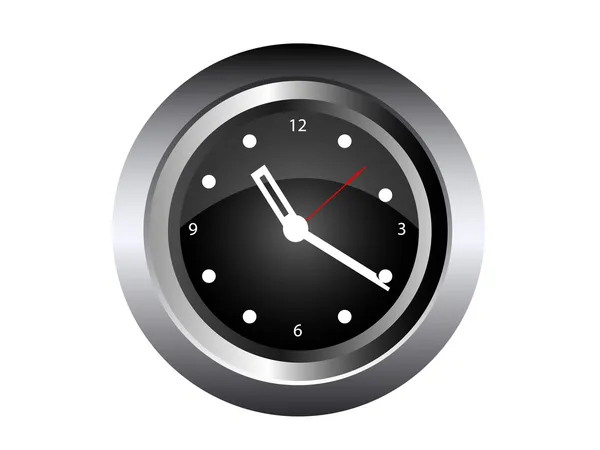 Настінний годинник ізольовано на білому Векторна ілюстрація — стоковий вектор